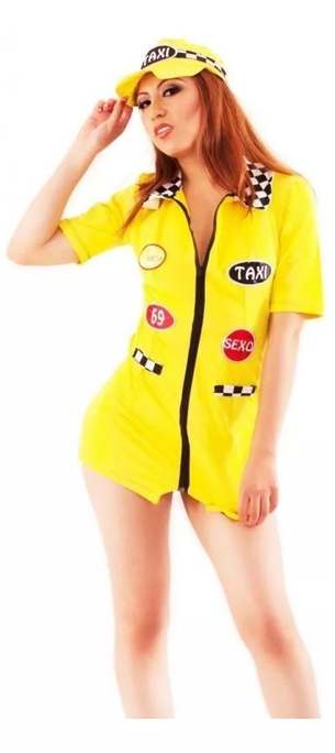 Lencería Sensual Mujer Priscila Body Chofer Taxi