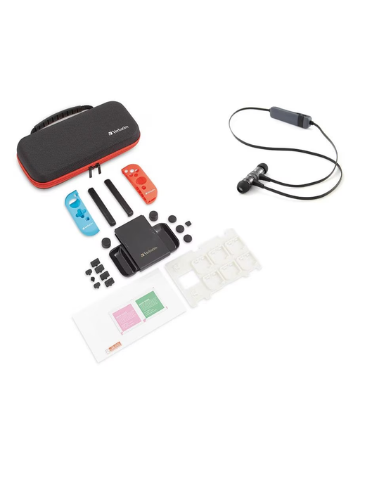 Set de Inicio Starter Kit Verbatin para Nintendo Switch Regalo Audífonos Bluetooth